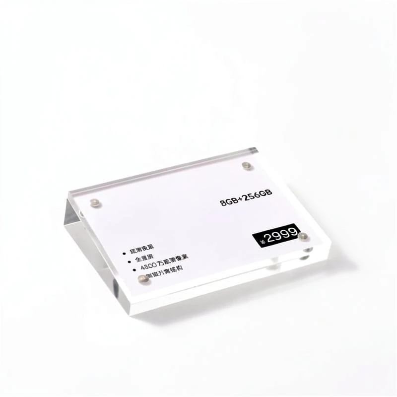 Small Product Acrylic Product Specification Sign Block