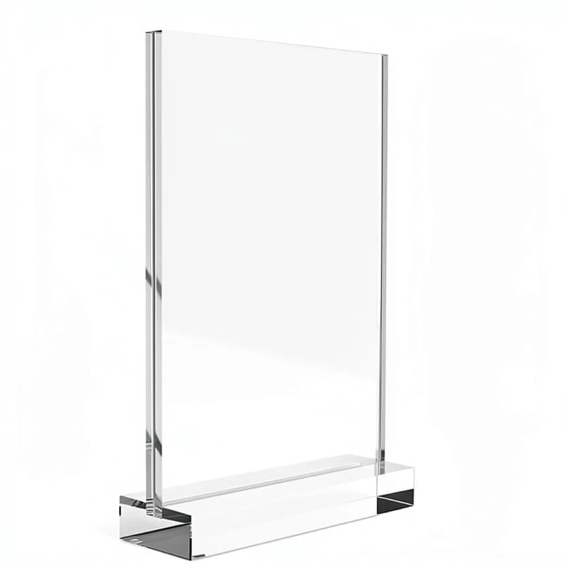 T-type Acrylic Double Face Display Stand for Tabletop
