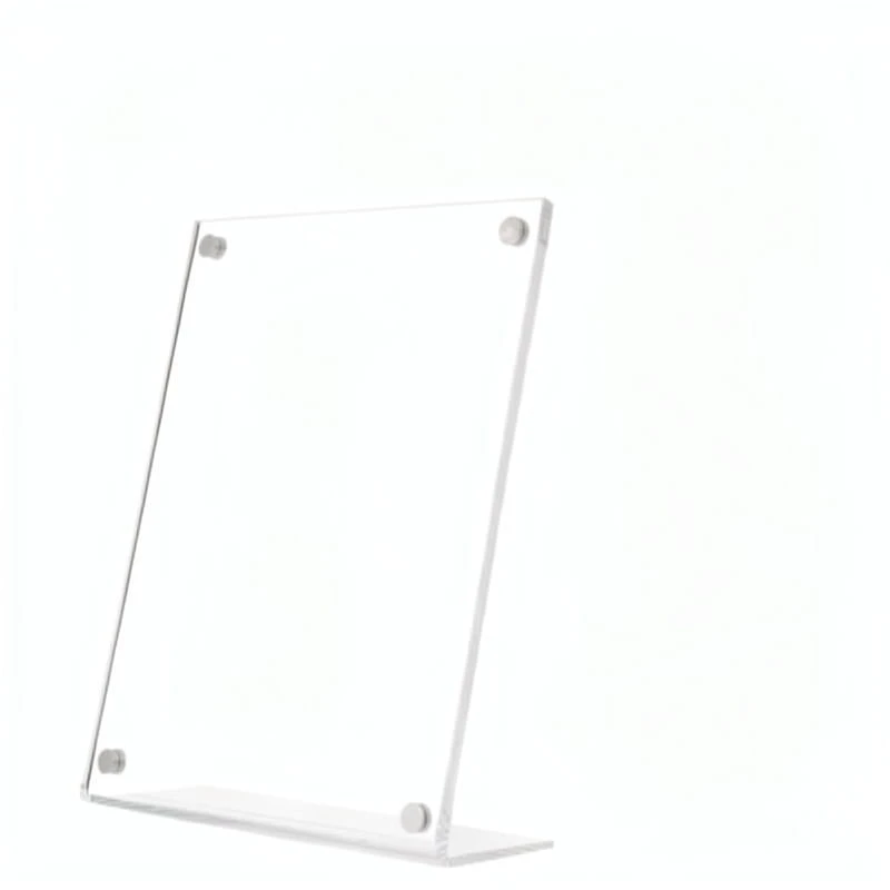 Magnetic L-shape A4 Acrylic Tabletop Sign Holder