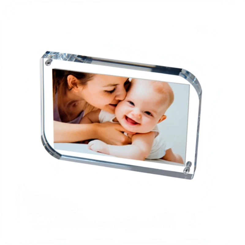 Magnetic Round-corner Acrylic Photo Frame, 6x4