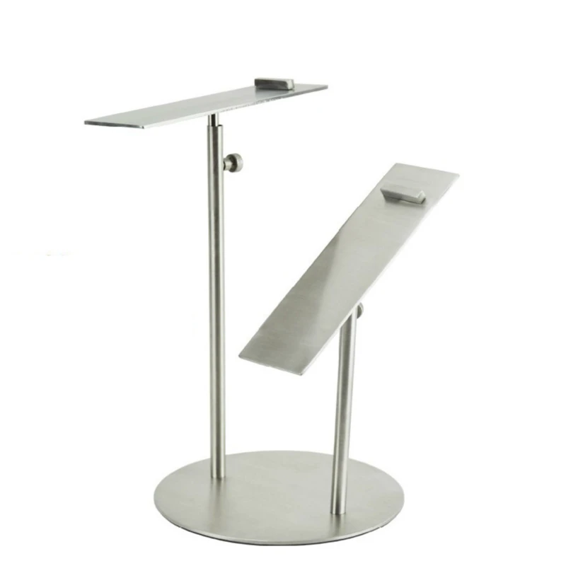 Soporte de Zapato por Pares con Base Redonda y Altura Ajustable para Tacones
