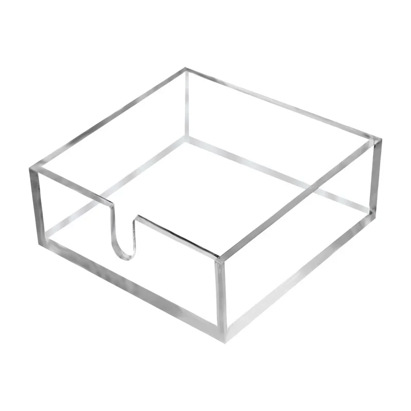 プレミアム透明アクリル製長方形ナプキントレー
