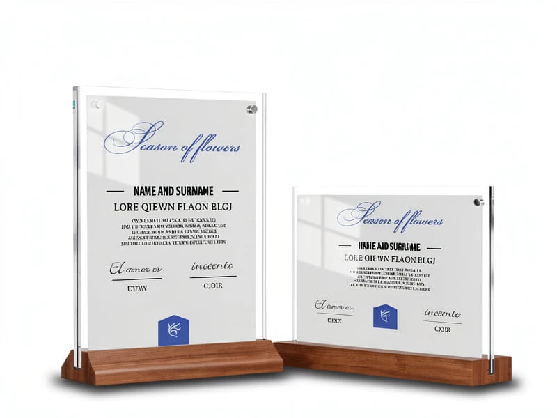 Sign holder material and finish features